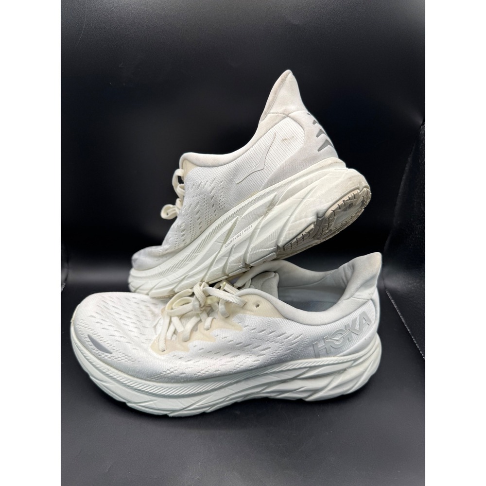Hoka Clifton 8 Womens Running Shoes White 1119394 WWH Size 9B